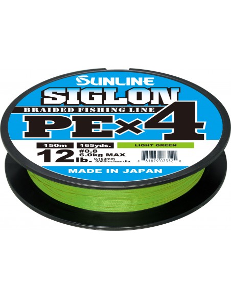 Sunline Siglon PE X4 150mt light green 6lb