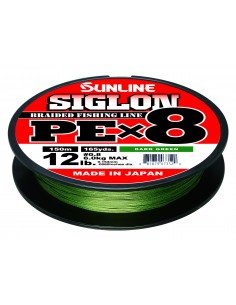Sunline Siglon PE X8 150mt dark green 6lb