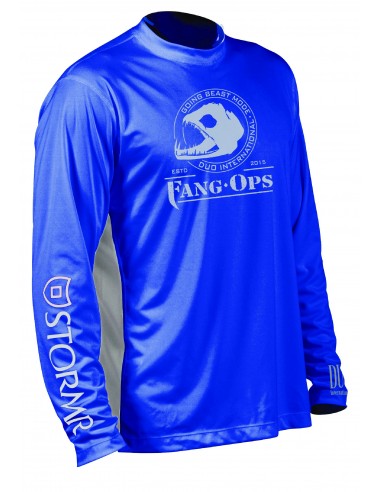 DUO X STORMR Beast Performance Long T-Shirt Blue/Grey