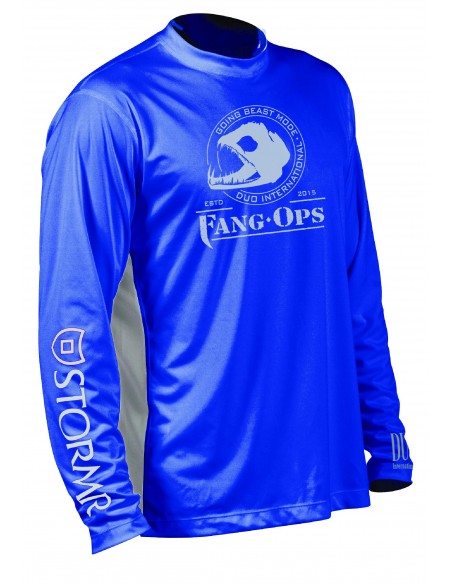 DUO X STORMR Beast Performance Long T-Shirt Blue/Grey