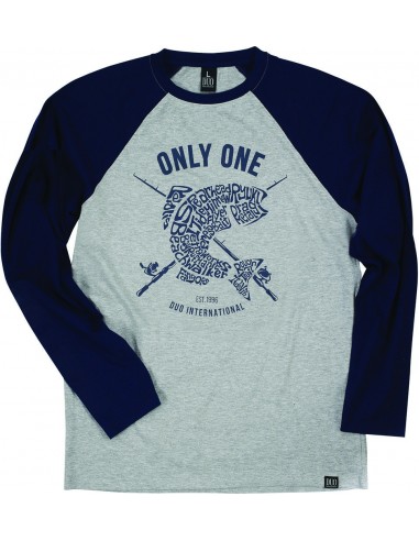 Duo Only One Shirt Langarm Navy Grey