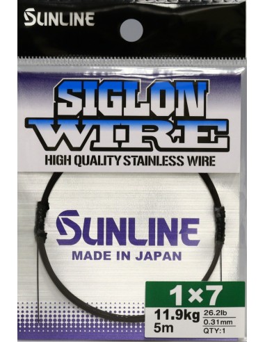 Sunline Siglon Wire Stahlvorfach 1x7 - 5m