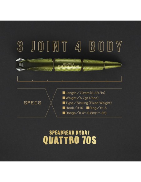 Duo Spearhead Ryuki 70S Quattro Lime Yamame OB