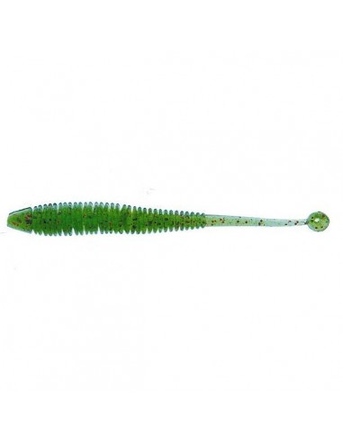 Molix Sator Worm 4" Green Red Flake