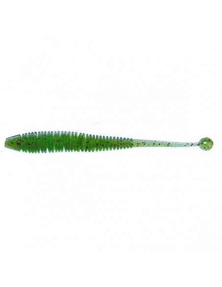 Molix Sator Worm 4" Green Red Flake