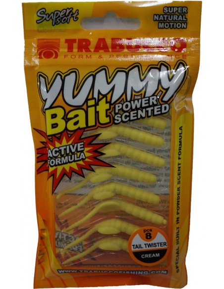Trabucco Yummy Bait Tail Twister Cream
